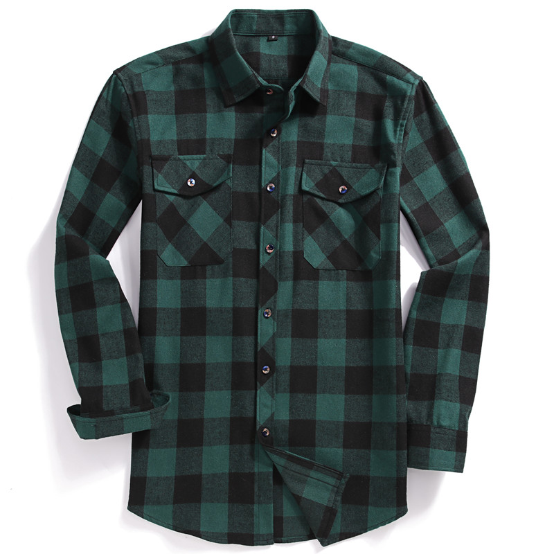 Jatuh Kemeja Kasual Lengan Pan - Flannel Shirt Lined ulasan dan harga