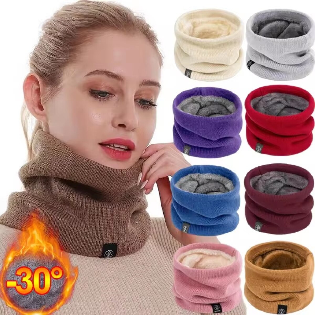 Syal Rajut Wol Musim Dingin ya - Winter Headband Fleece ulasan dan harga