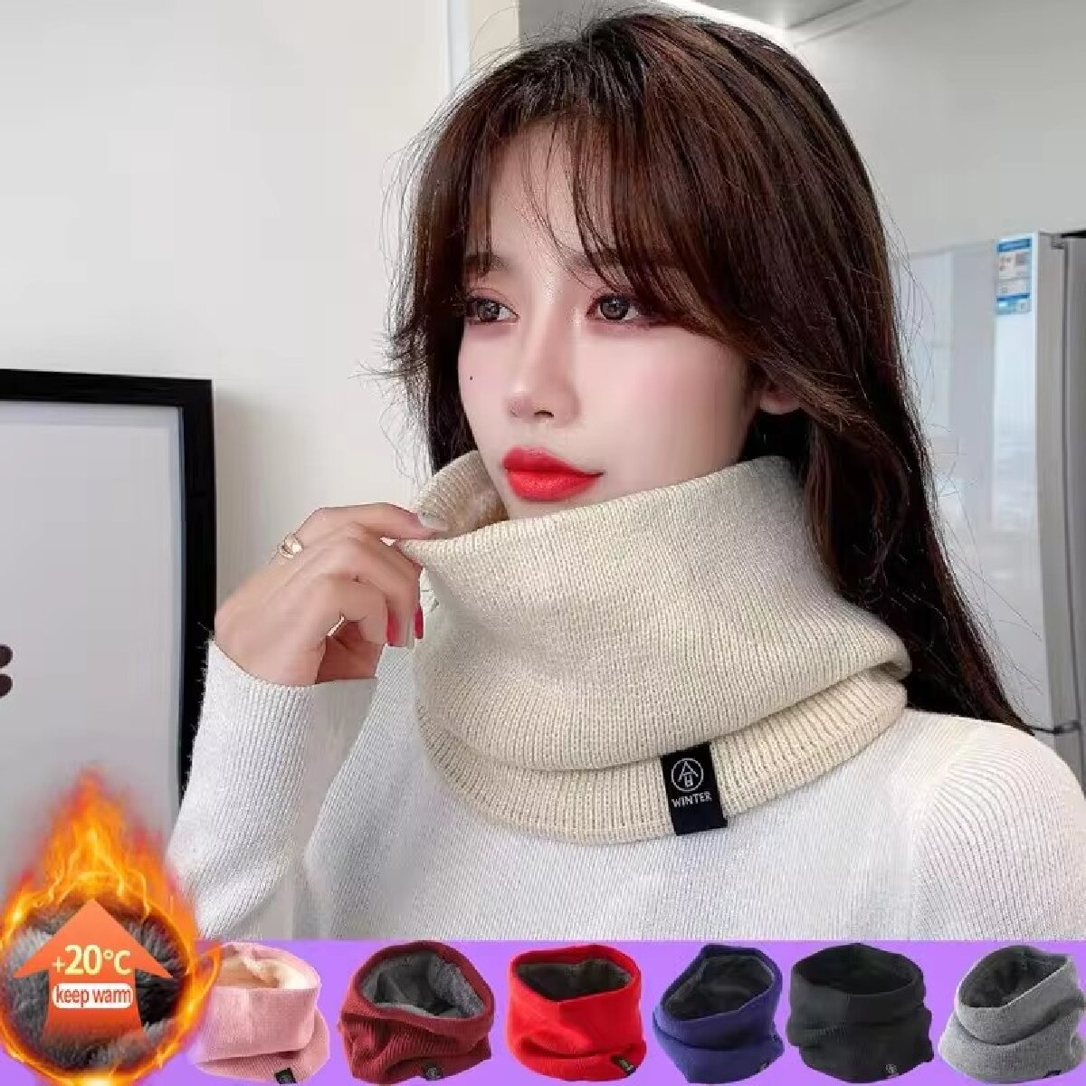 Syal Rajut Wol Musim Dingin ya - Winter Headband Fleece ulasan dan harga