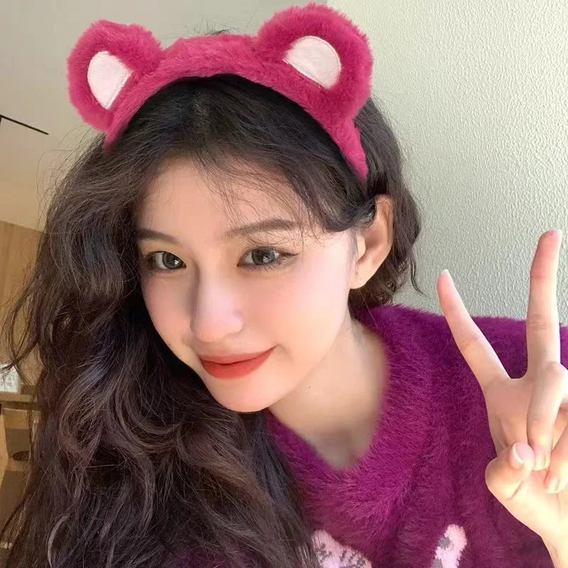 1-5PCS Bando Rambut Beruang St - Winter Headband Fleece ulasan dan harga