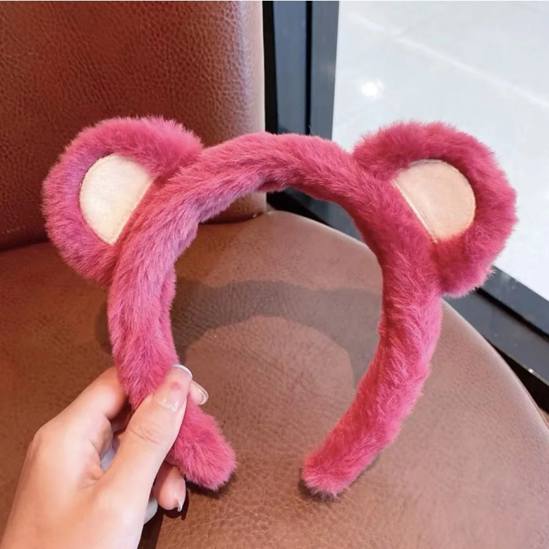 1-5PCS Bando Rambut Beruang St - Winter Headband Fleece ulasan dan harga