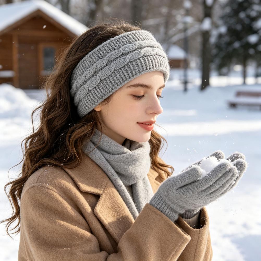 Ikat Rambut Elastis Nyaman unt - Fleece Ear Warmer Band ulasan dan harga