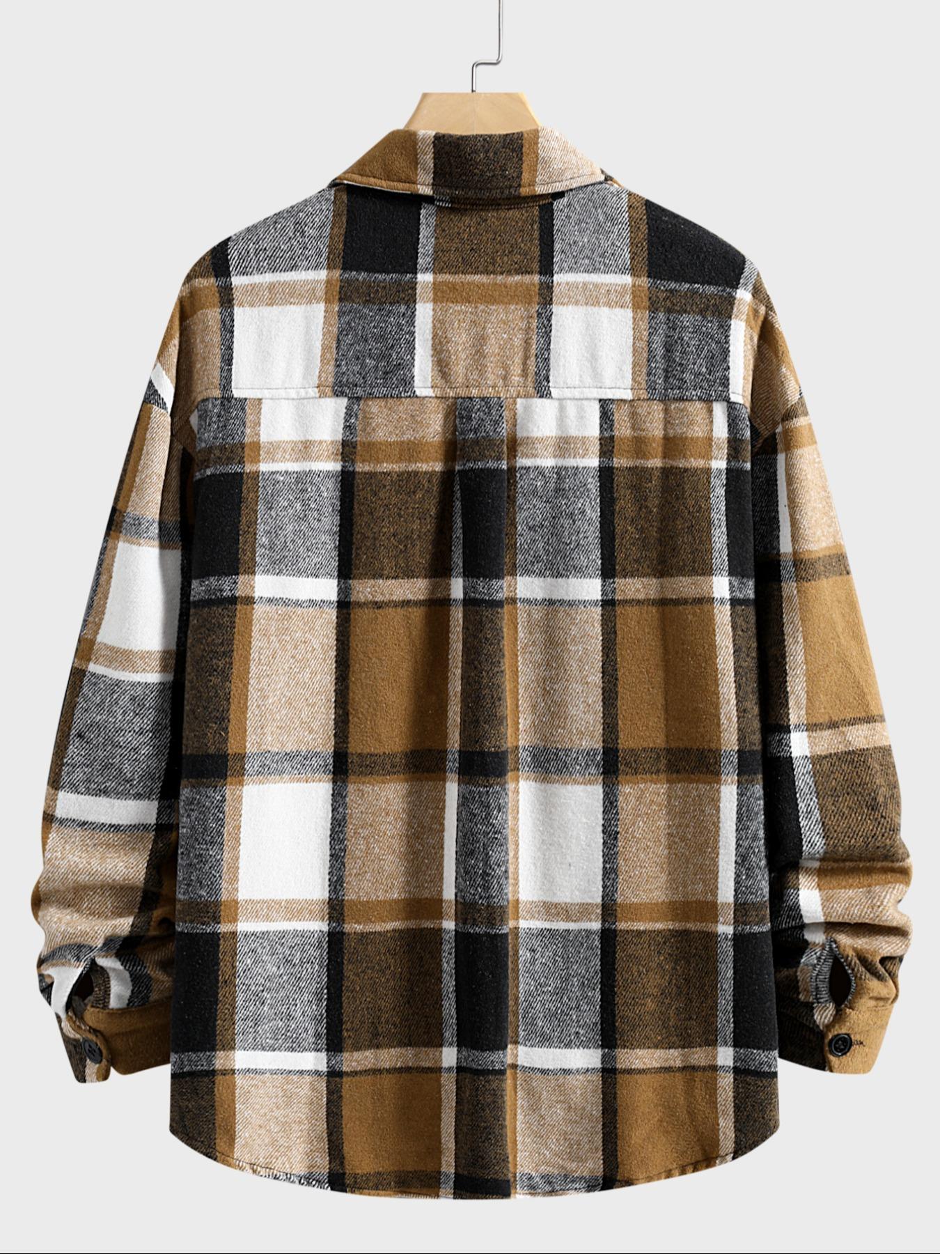 Kemeja Kotak-kotak Retro Pria  - Flannel Shirt Lined ulasan dan harga