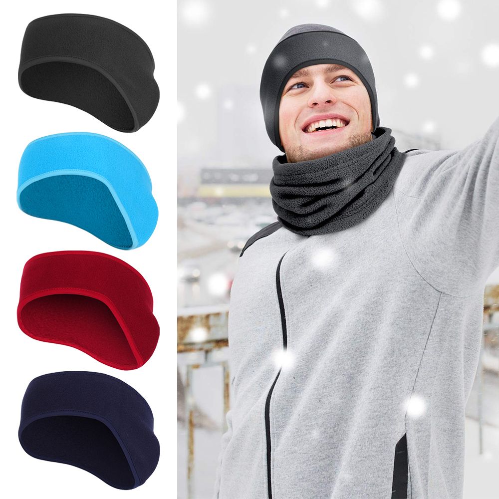 1 Buah Ikat Rambut Penutup Tel - Fleece Ear Warmer Band ulasan dan harga