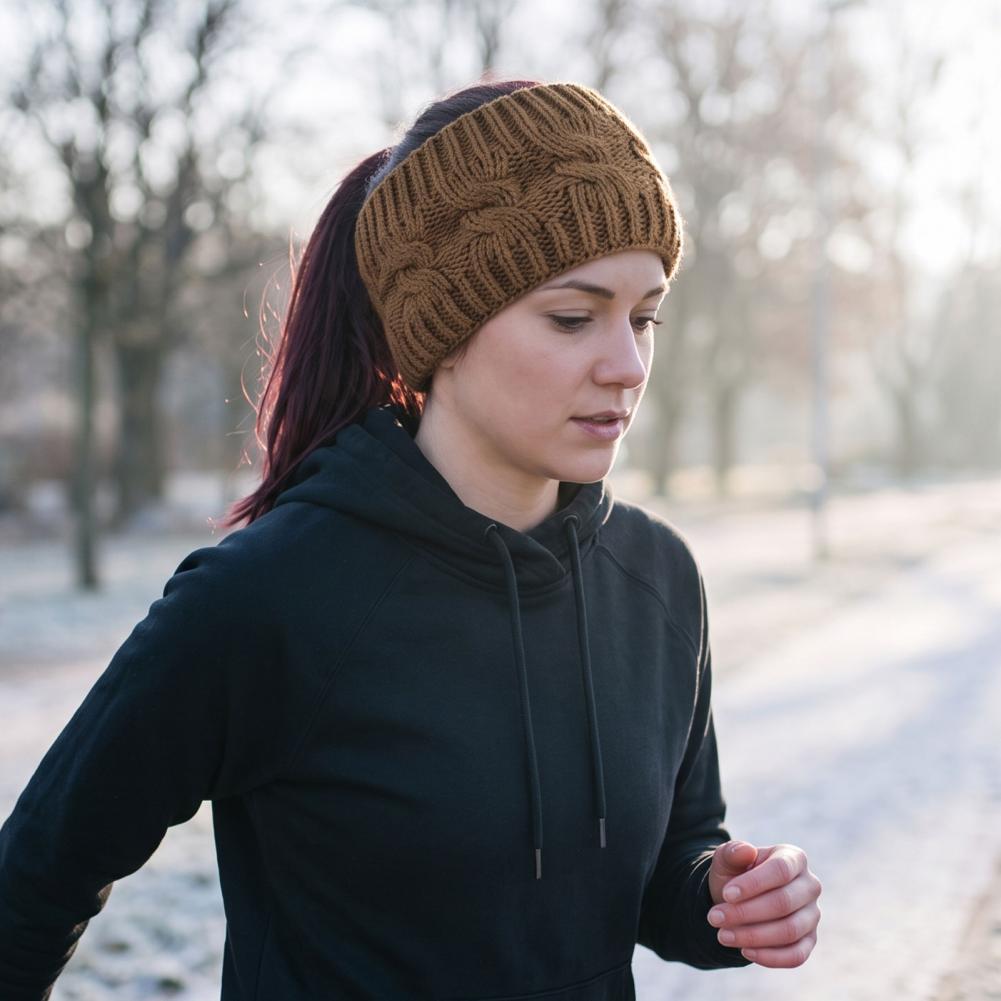 Perlengkapan Lari Musim Dingin - Fleece Ear Warmer Band ulasan dan harga